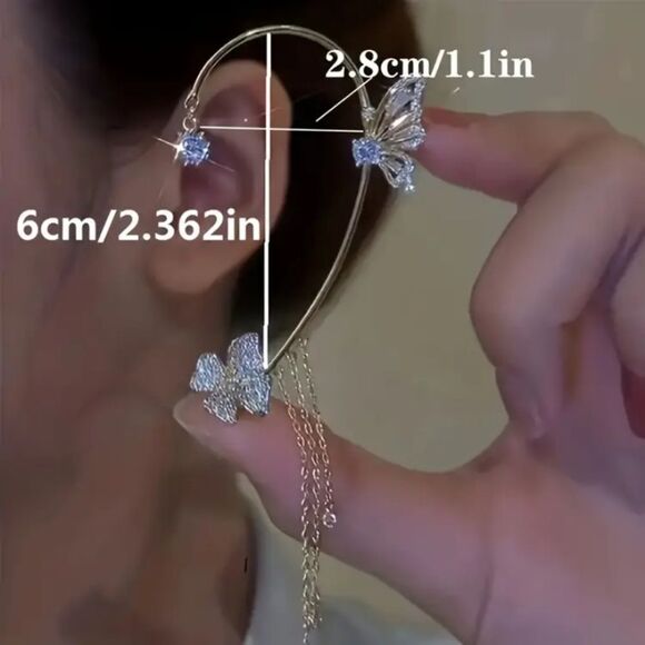 π¦ π π¦ BoHo Non-PiercedβButterfly Cuff Earrings π¦β¨ - Picture 6 of 11